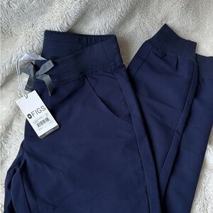 Two pairs Figs Women's Deep Blue Jogger scrubs